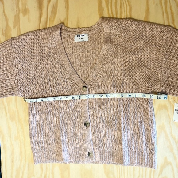 Old Navy Cozy Cardigan Sweater cropped button KIDS size GIRLS 2X (18) plus NWT - Picture 5 of 7